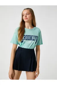 Koton Brooklyn Printed T-Shirt Short Sleeved Crew Neck #5911592