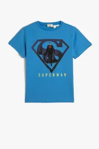 Koton Boy licencované tričko Crew Neck Neck Superman s krátkym rukávom 3SKB10558tk