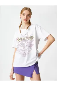 Koton Rick And Morty T-Shirt Licensed Printed Crewneck Short Sleeved #5996315