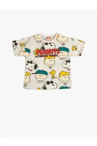 Koton Snoopy Licensed T-Shirt Short Sleeve Crew Neck Cotton #6999171