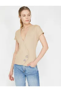 Koton T-Shirt - Ecru - Regular fit #5662590