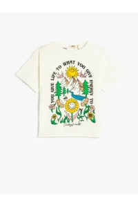 Koton Smileyworld® T-Shirt Licensed Short Sleeve Crew Neck Cotton #7488058