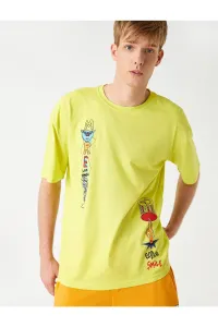 Oversized tričko s potlačou Koton Drawing