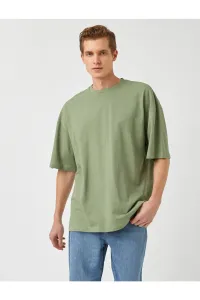 Koton T-Shirt - Green - Oversize