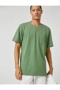 Koton Basic T-Shirts, Crew Neck Pocket Detailed, Short Sleeves