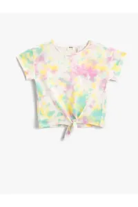 Koton Tie-Dyeing Patterned T-Shirt Cotton Short Sleeve