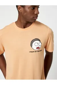 Koton Rick And Morty T-Shirt Crew Neck Licensed Printed