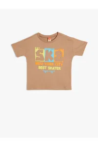 Koton T-Shirt Skateboard Printed Short Sleeve Crew Neck Cotton