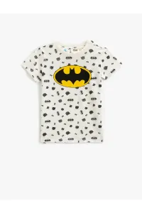 Koton Batman Printed T-Shirt Licensed Short Sleeve Crew Neck #5861746