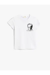 Koton Atatürk Printed Short Sleeve T-Shirt Cotton #5477485
