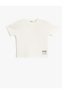 Koton Textured Print Short Sleeve T-Shirt