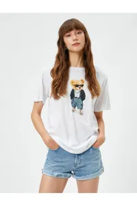 Koton Teddy Bear Printed T-Shirt Cotton Short Sleeve