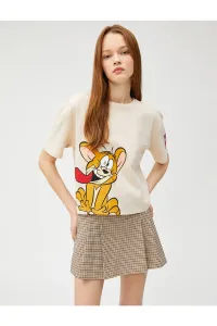 Koton Tom And Jerry T-Shirt Short Sleeve Licensed Crew Neck Cotton #5916203