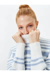 Koton Turtleneck Sweater Soft Textured Long Sleeve