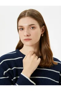 Koton Wide Collar Sweater Half Zipper Knitted