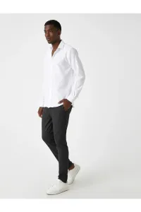 Koton Basic Woven Trousers with Buttons