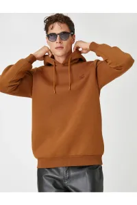 Koton Dog Embroidered Sweatshirt Hooded