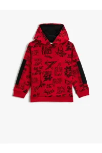 Koton Printed Hooded Sweatshirt Raising #4966825