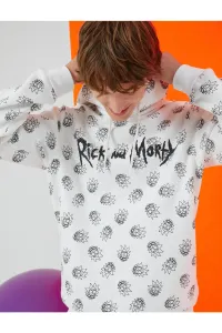 Koton Rick And Morty Raised Hoodie & Sweatshirt. Licensed Printed