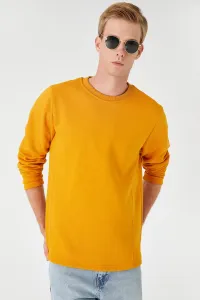 Koton Yellow Basic Crew Neck Sweatshirt