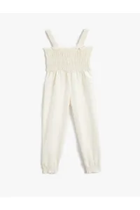 Koton Linen Blended Overalls With Straps