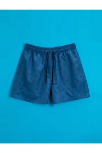 Koton Swimsuit Shorts Palm Printed Pocket Tied Waist