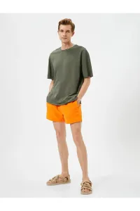 Koton Shorts Marine Shorts with a lace-up waist with pockets