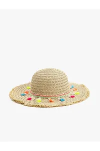 Koton Straw Hat with Pompom Detail #7405202