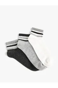 Koton 3-Piece Booties Socks Set Stripe Patterned Multi Color