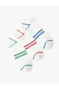 Koton 3-Piece Striped Booties Socks Set #9268472