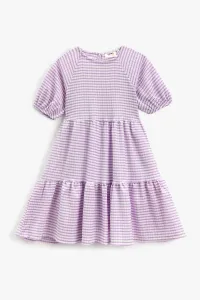 Koton Plain Lilac Girl's Tea-length Dress #7592406