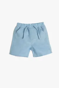 Koton Baby Boy Pocketed Elastic Waist Tied Linen Shorts 3smb40046tw #9582041