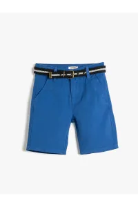 Koton Chino Shorts With Belt Detailed Pocket Cotton Cotton