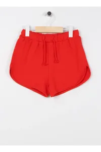 Koton Elastic Waist. Normal Red Girls' Shorts 3skg40058ak #6181405