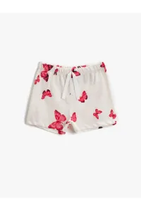 Koton Girls Ecru Patterned Shorts #5320607