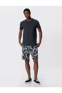 Koton Shorts with Lace-up Waist Abstract Print Slim Fit with Pockets