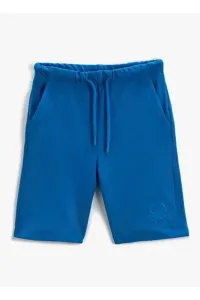 Koton Tie Waist Normal Blue Boy Shorts 3skb40014tk
