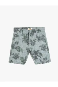 Koton Chino Shorts Floral Patterned Cotton with Pocket
