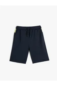 Koton Tie Waist Shorts with Pockets Contrast Color