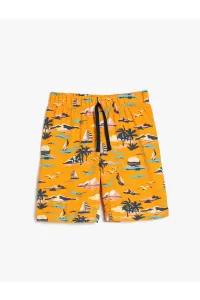Koton Shorts Ocean Theme with Tie Waist Cotton