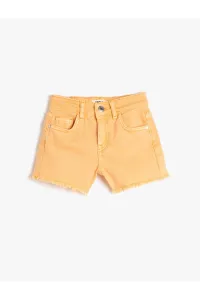 Koton Jeans Shorts with Pocket, Cotton and Adjustable Elastic Waist