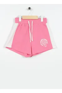 Koton Elastic Waist Normal Pink Girls Shorts