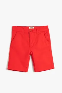 Koton Bermuda Shorts Basic Chino Pocket Cotton Cotton with Adjustable Elastic Waist