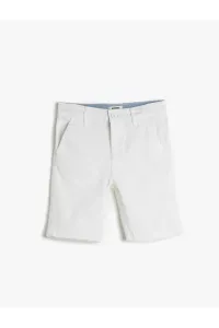 Koton Chino Shorts Cotton Basic. Adjustable Elastic Waist