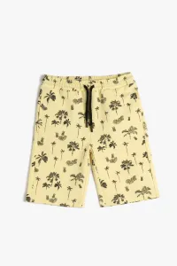 Koton Shorts - Yellow - Normal Waist #5998355