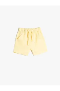 Koton Linen Shorts with Tie Waist Pocket #7550796