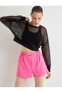 Koton Mini Sports Shorts High Waist Elastic Waist Printed #9365639