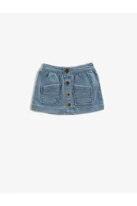 Koton Buttoned Cotton Skirt #5316185