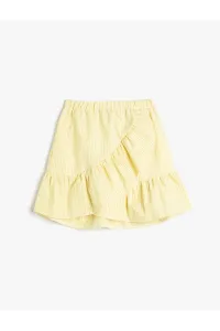 Koton Mini Skirt Frilly Tiered Elastic Waist #8290559