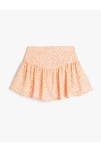 Koton Shorts Skirt Floral Waist Elastic Frilled